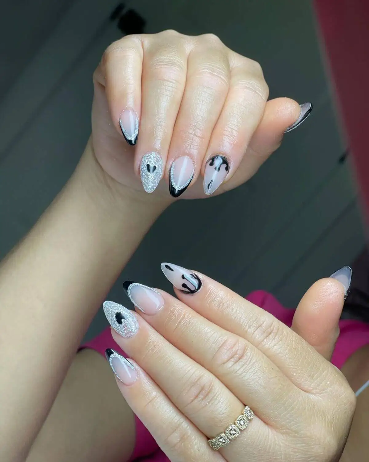 Diseño con brillos.
