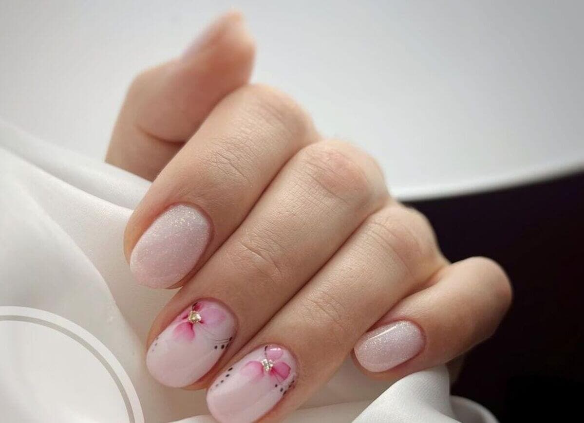 Uñas con flores
