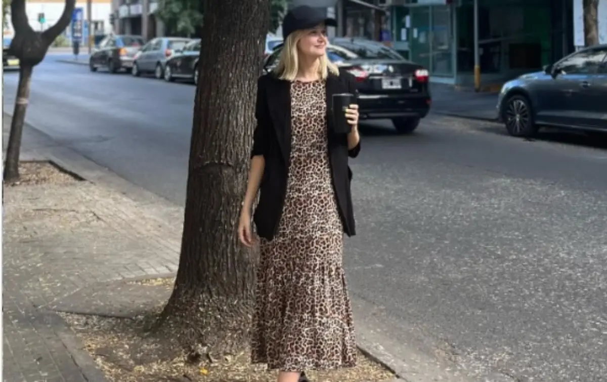 Los vestidos midi animal print