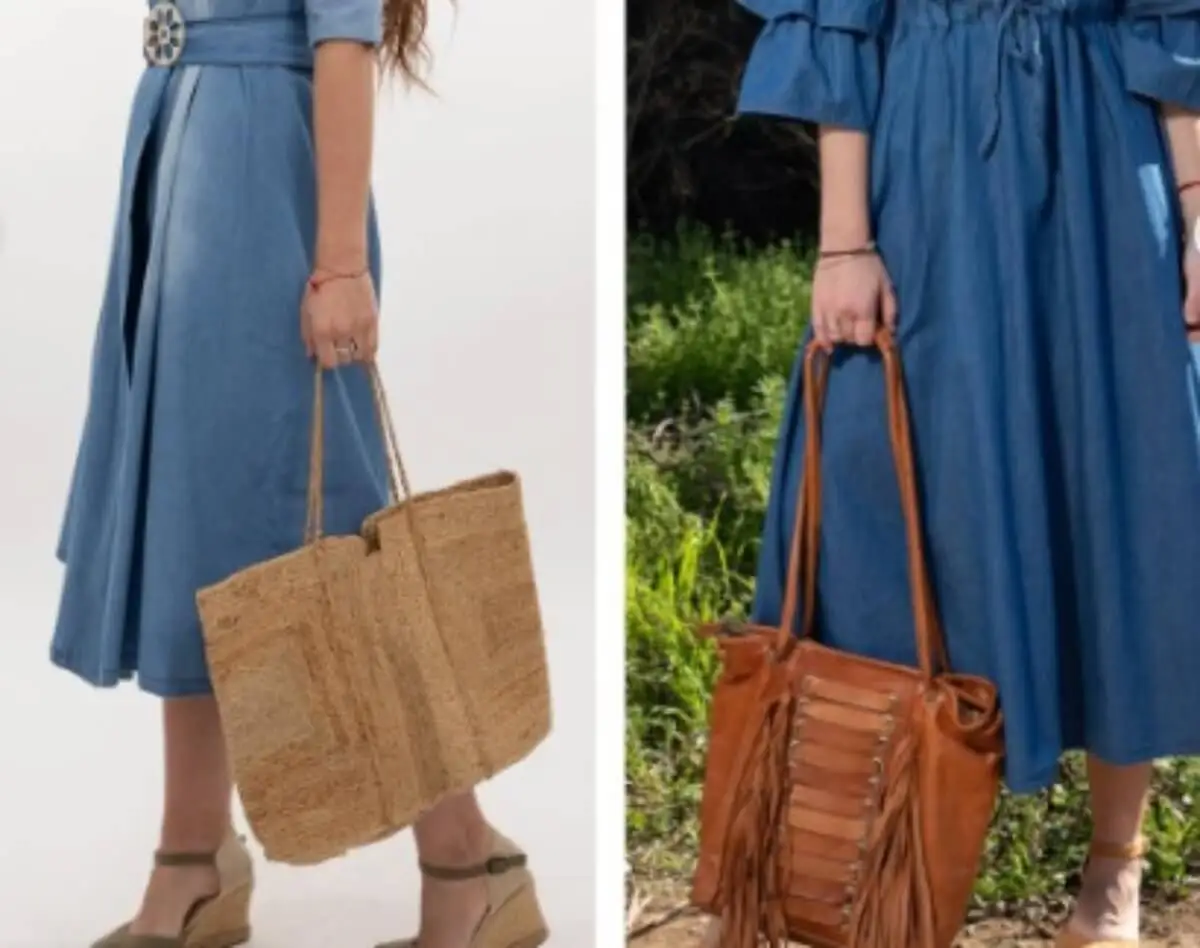 Vestido midi denim