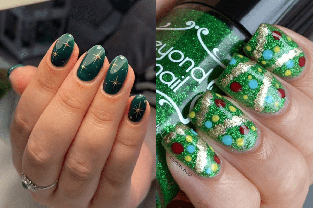 colores para uñas en navidad