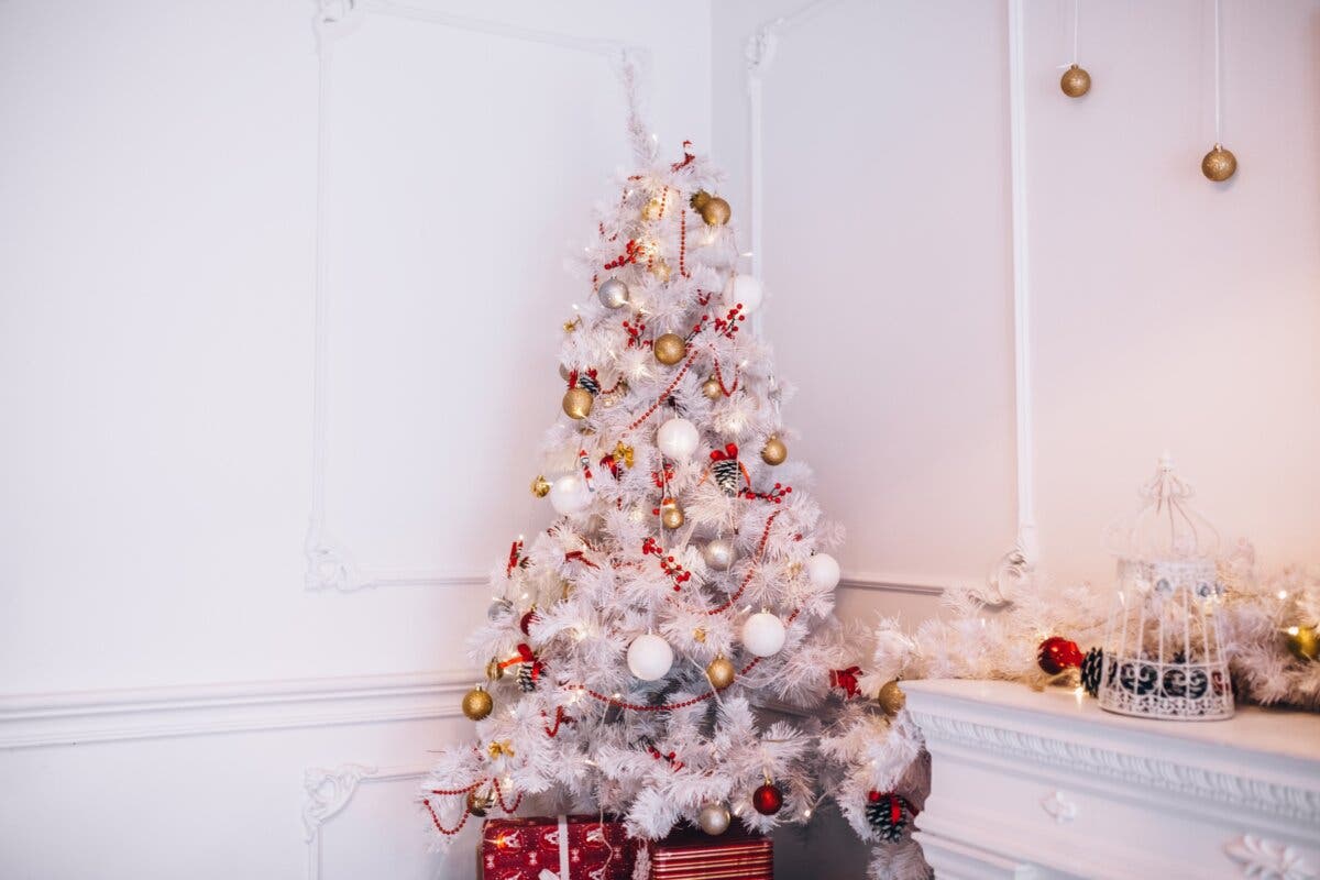 Árbol de Navidad blanco