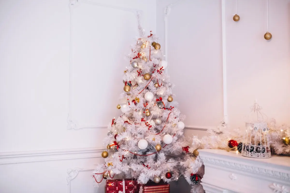 Árbol de Navidad blanco