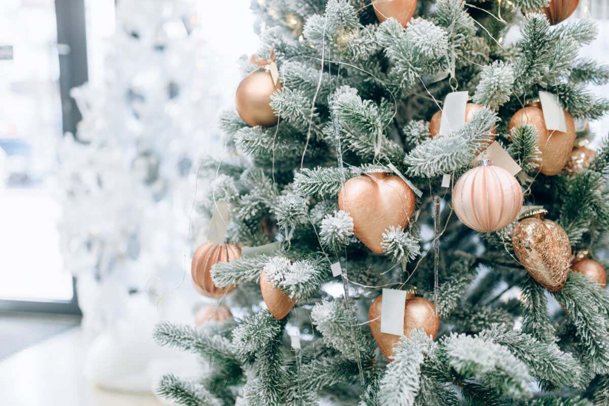 Decoración con estilo nórdico árbol de Navidad