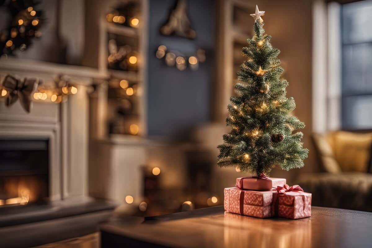 Árbol de Navidad pequeño para decorar