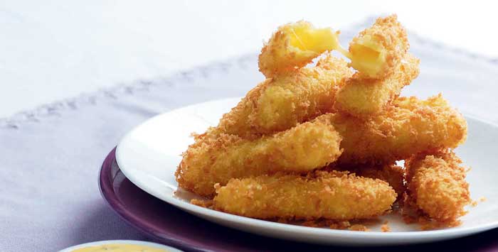 Bastoncitos de queso.