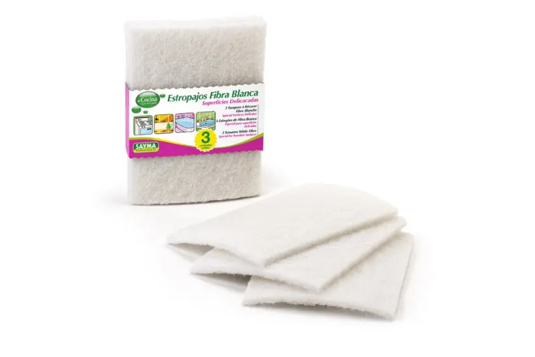 Estropajo de fibra blanca usos