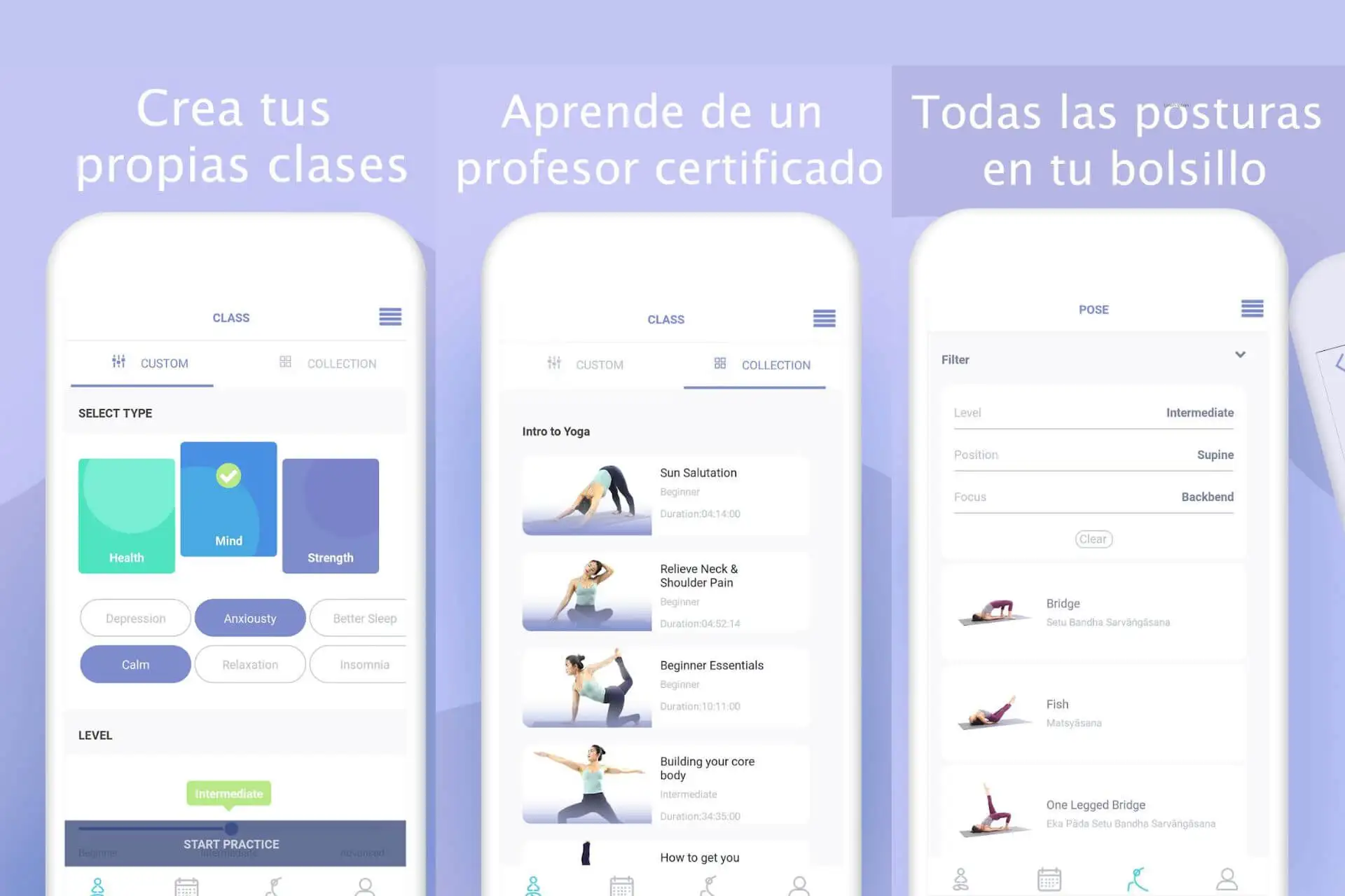 App gratuita Yoga para principiantes.