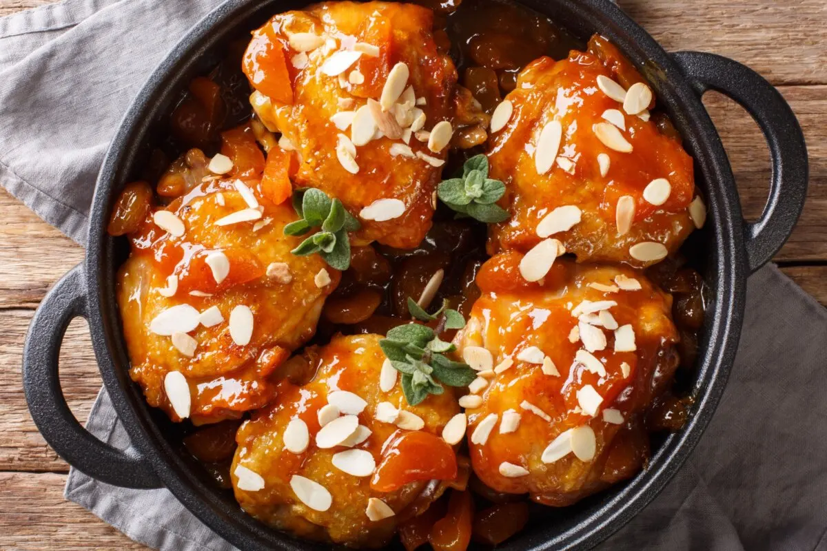 Receta de Navidad con muslos de pollo