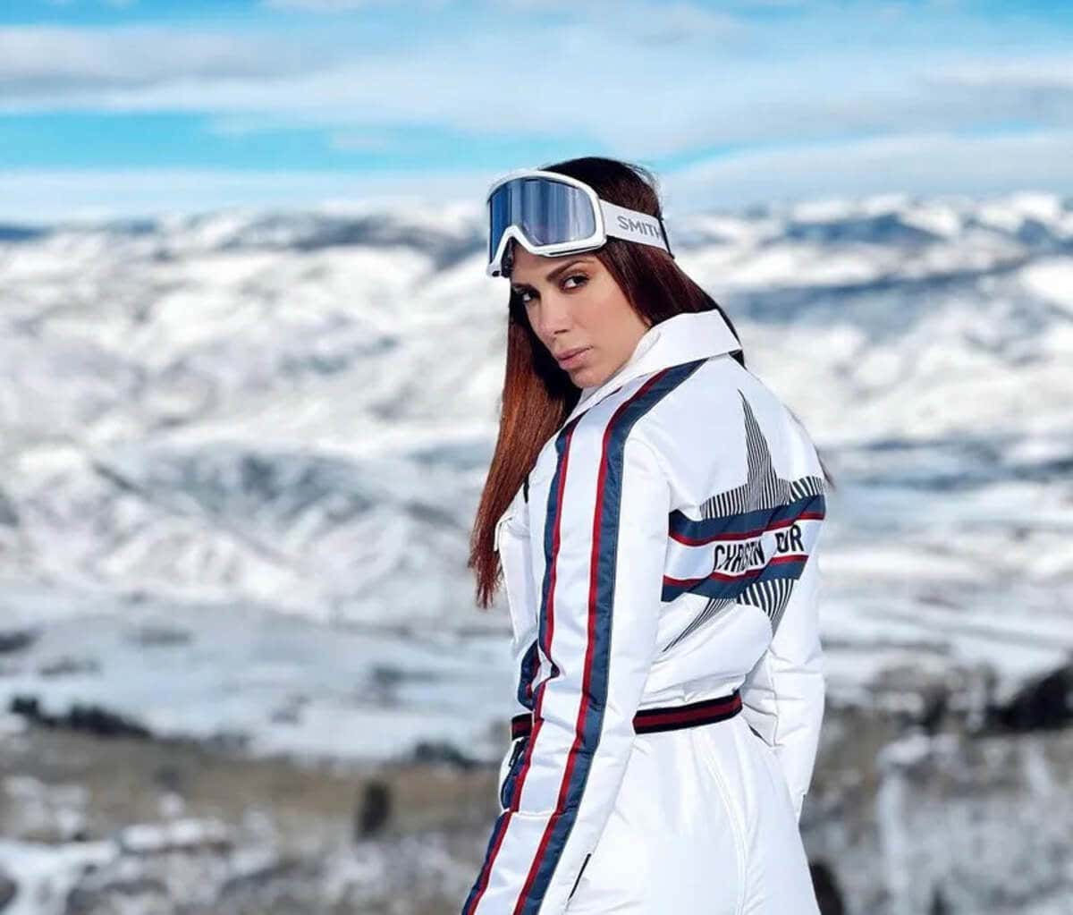 Anitta hace esquí