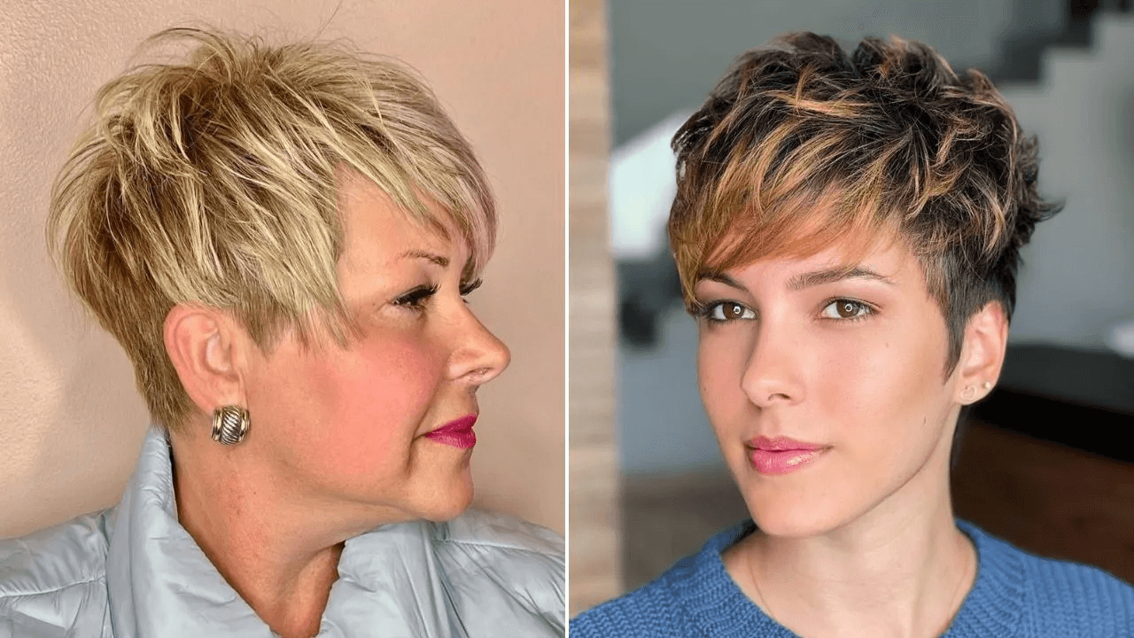 Corte «pixie» despeinado.