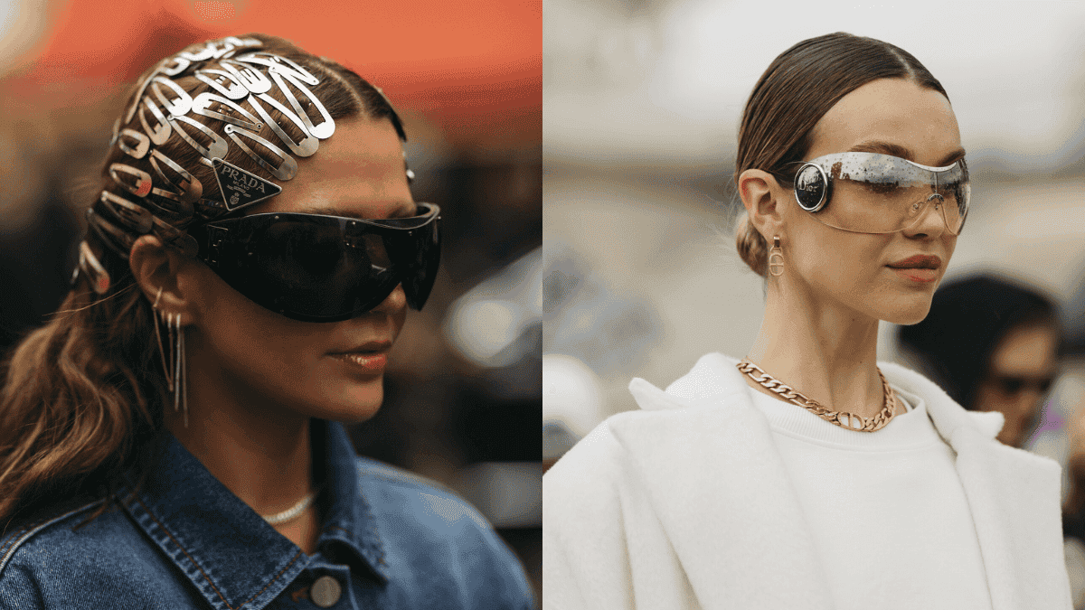 Gafas de sol de estilo futurista