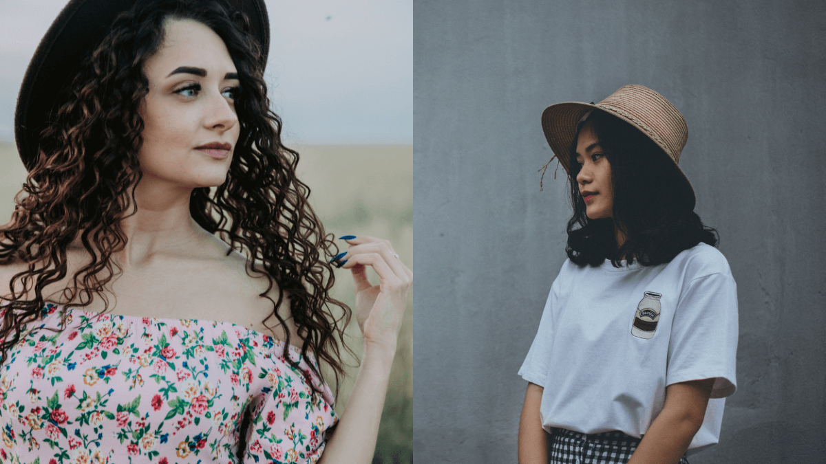 Mujer con sombrero.