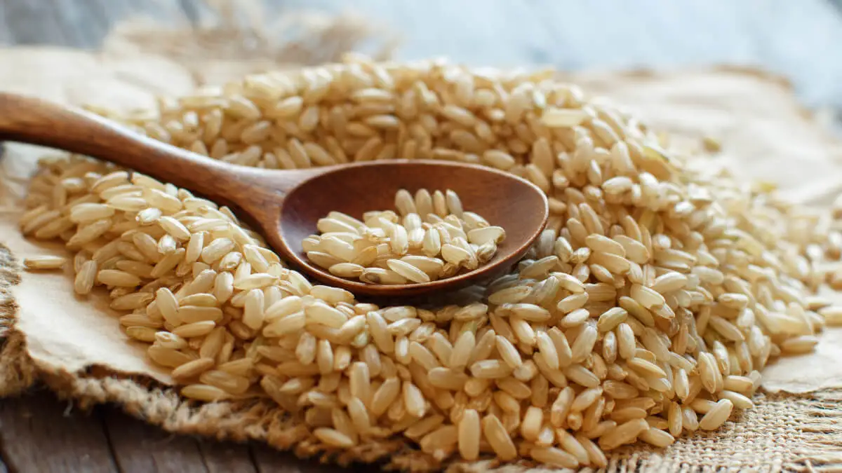 Arroz integral.