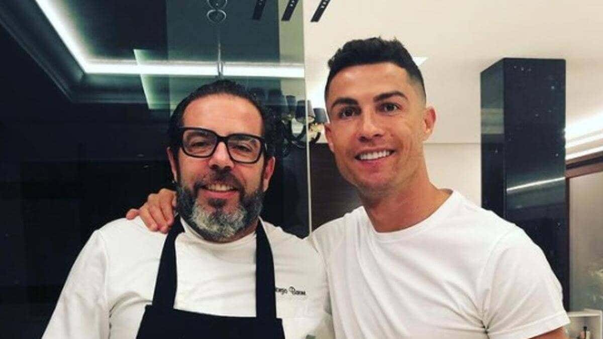 Chef Giorgio Barone con Cristiano Ronaldo