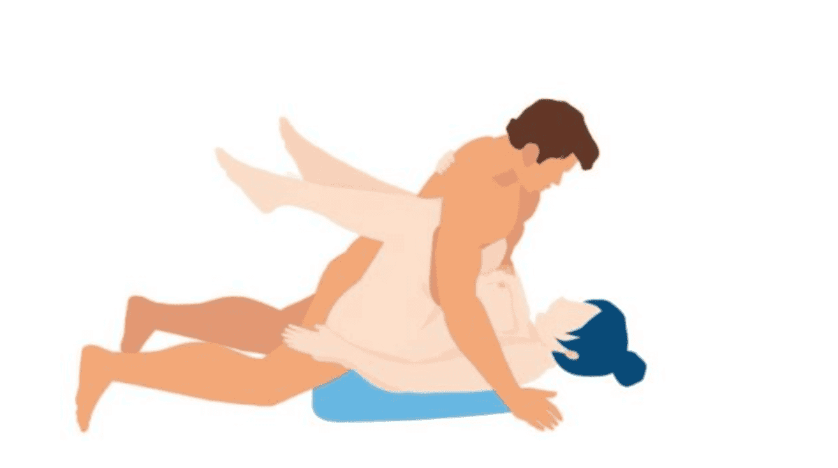 Avec cette position, l'homme contrôle l'intensité de la pénétration.