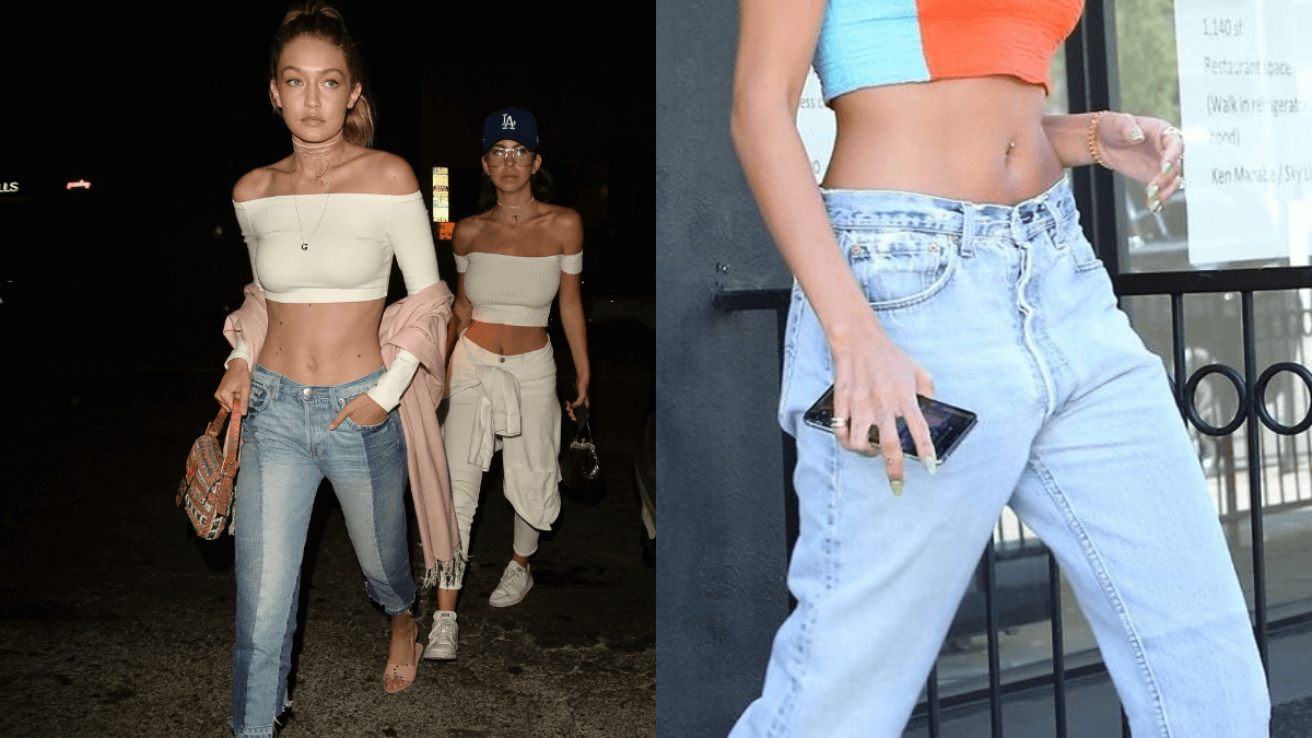 Gigi Hadid usa pantalones tiro bajo