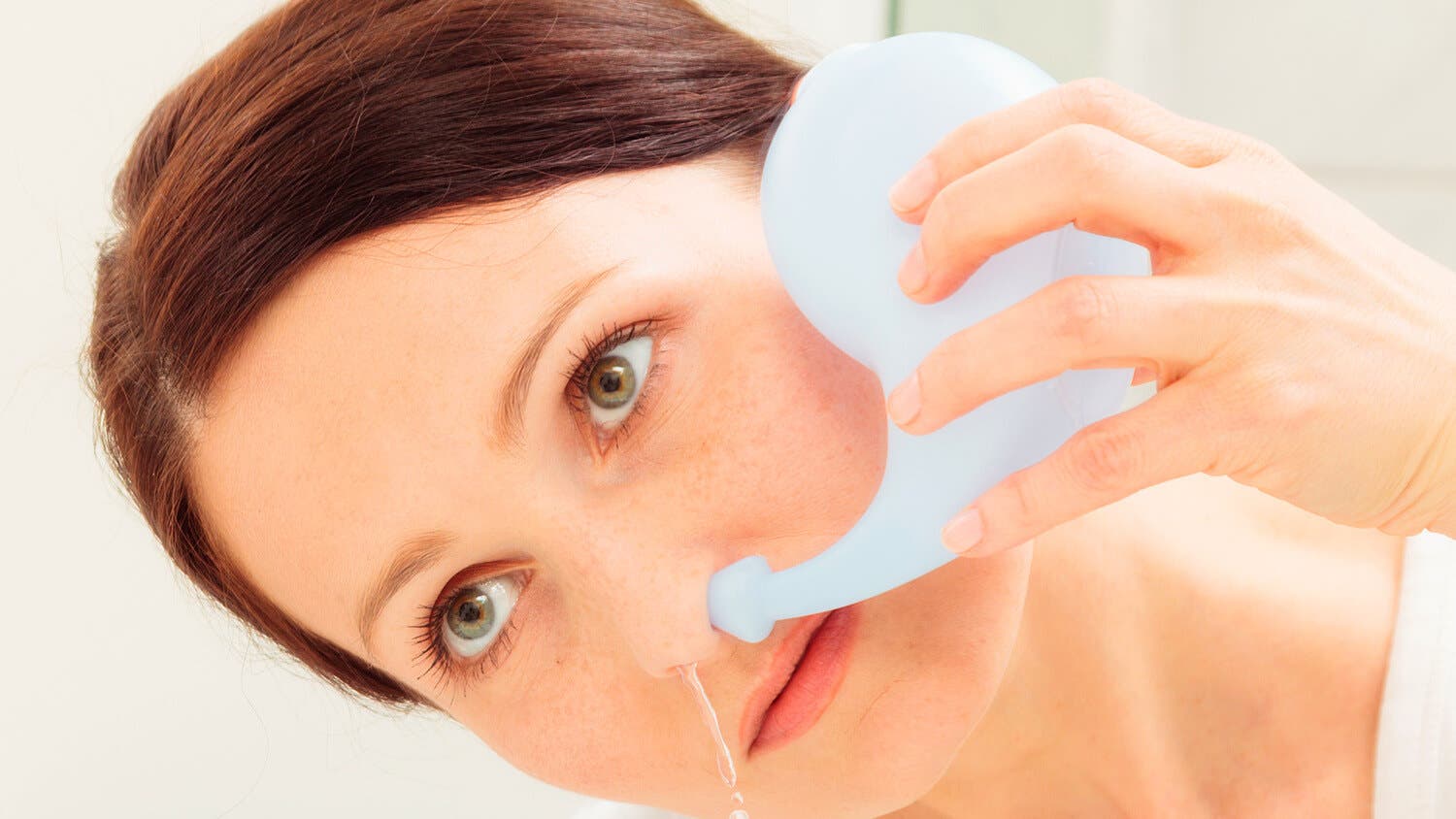 Rhinocorne pour lavage nasal.