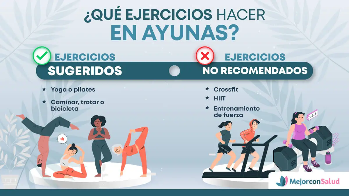 Ejercicios que se pueden hacer en ayunas.
