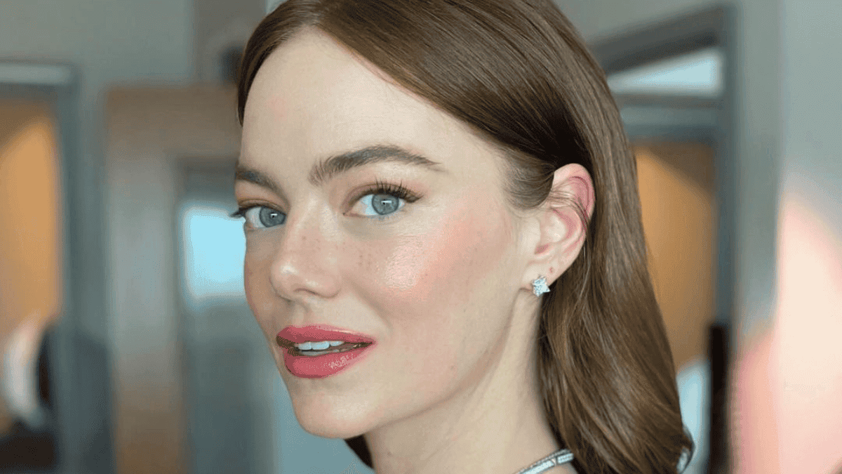 Emma Stone luciendo un no makeup makeup