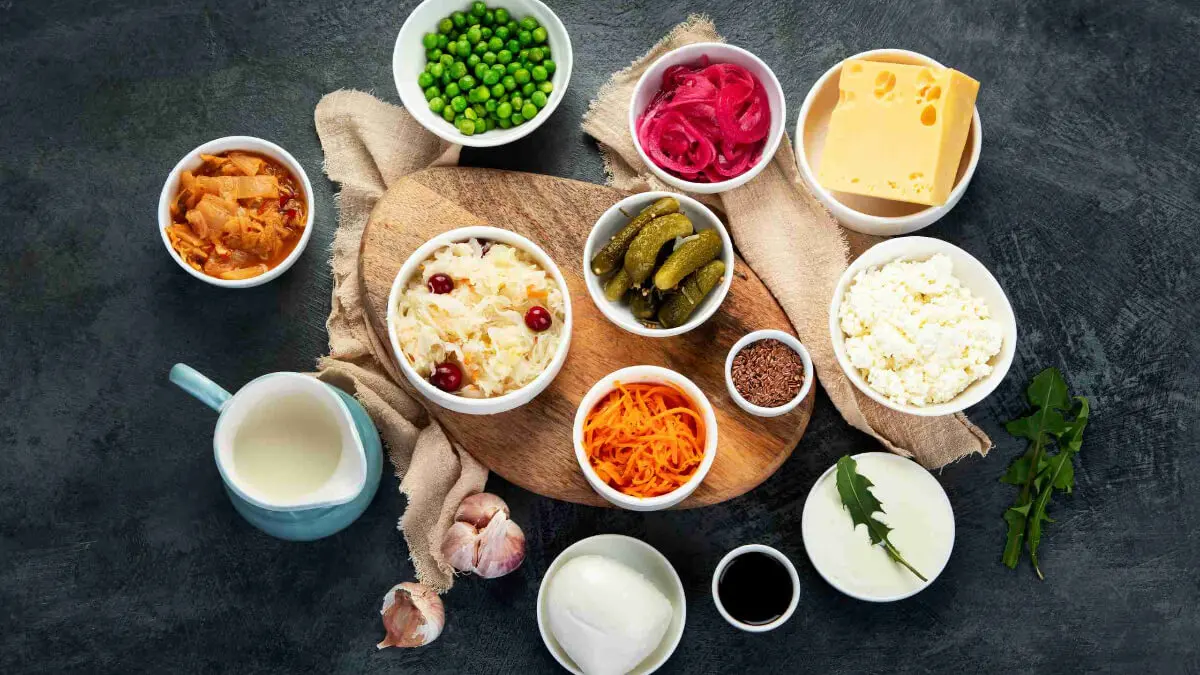 Alimentos probióticos naturales.