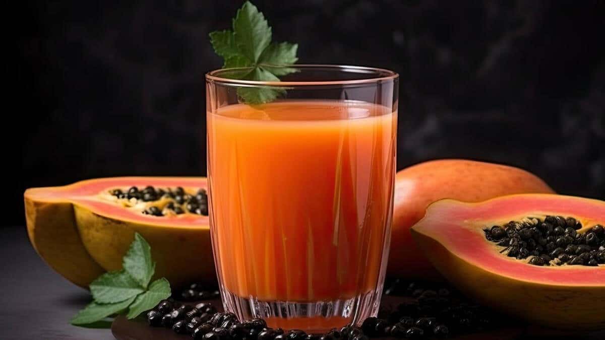 Jugo de papaya con miel.