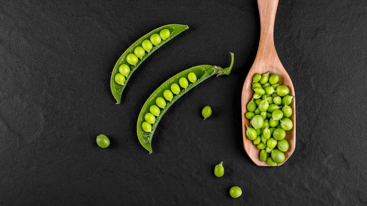 Guisantes verdes.