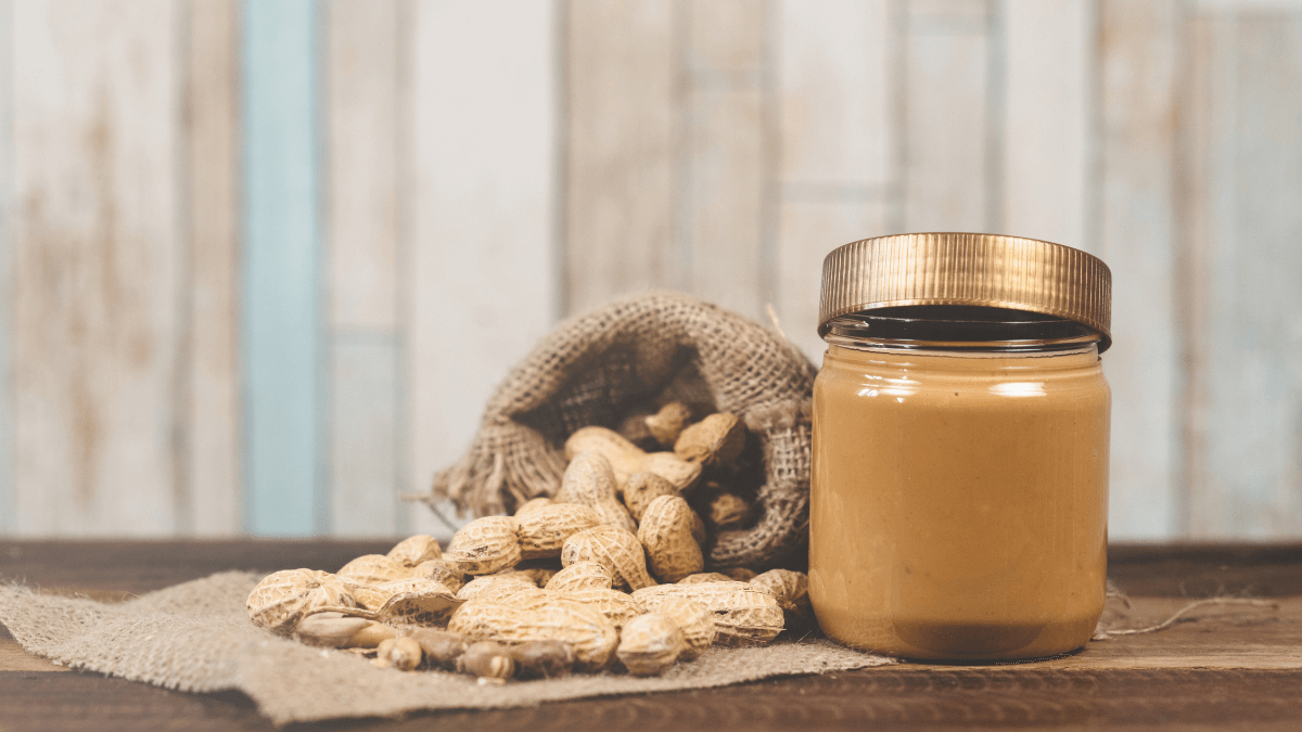Frasco de mantequilla de maní