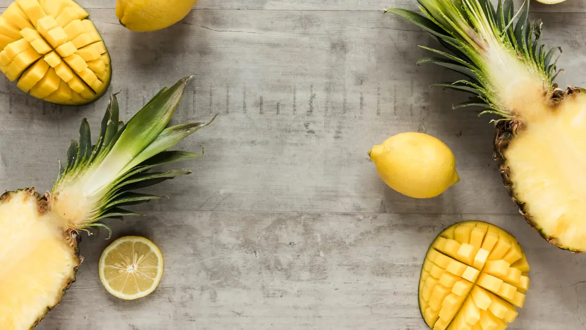 Piña y limón.
