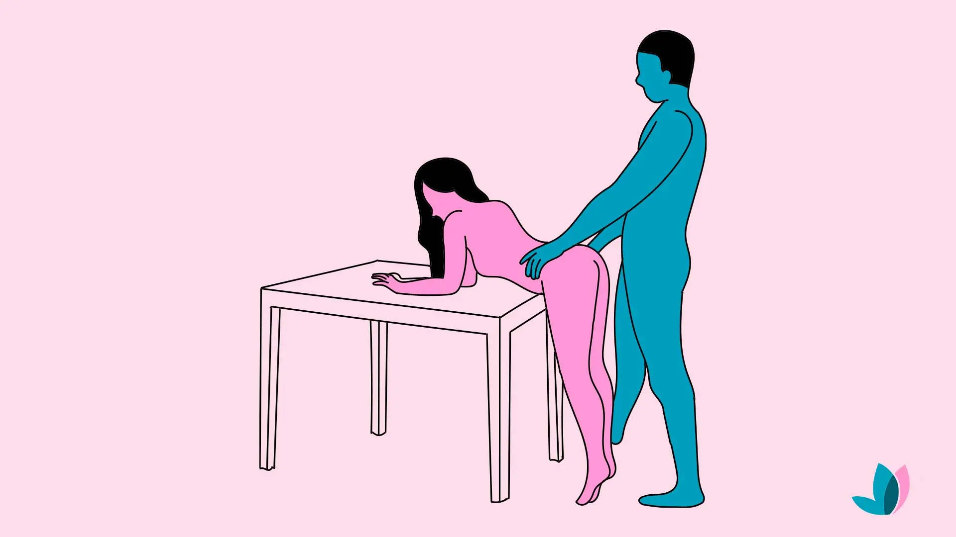 Postura sexual de pie.