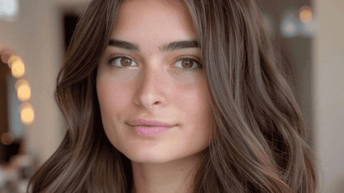 Balayage castaño suave.