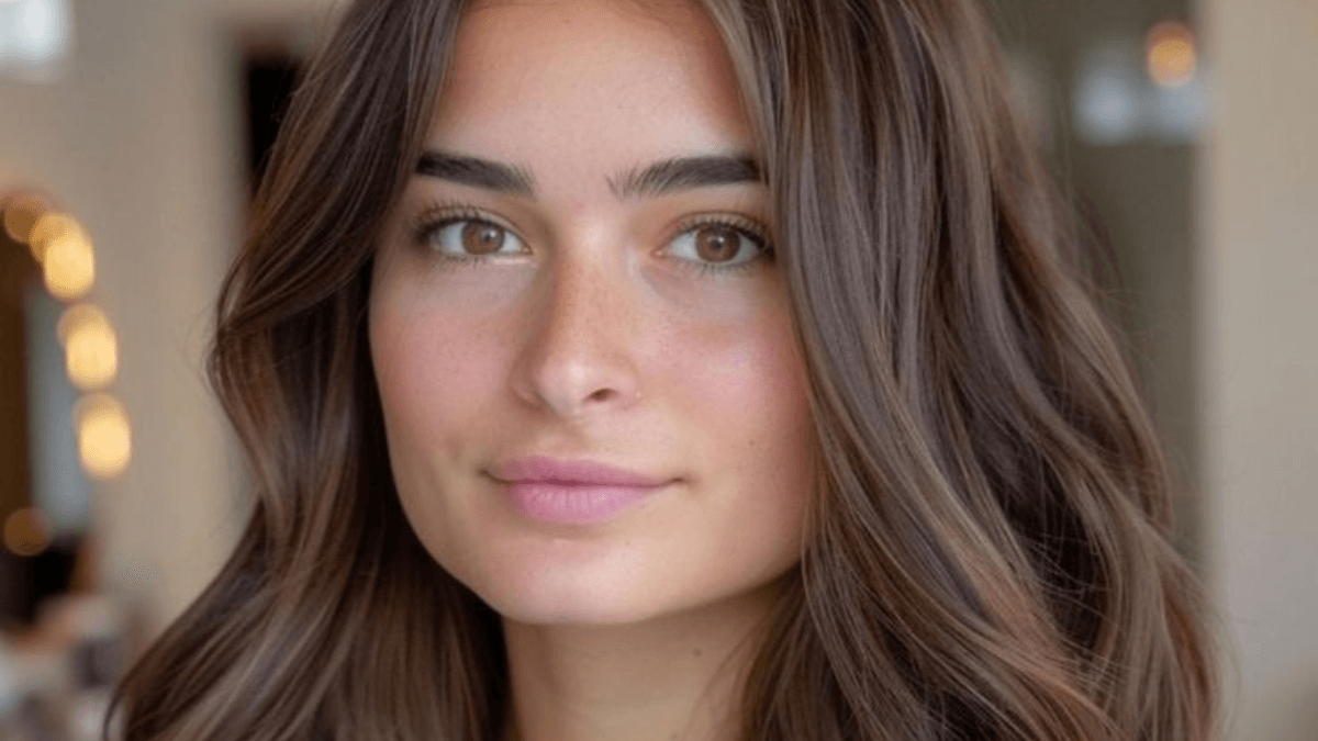 Balayage castaño suave.