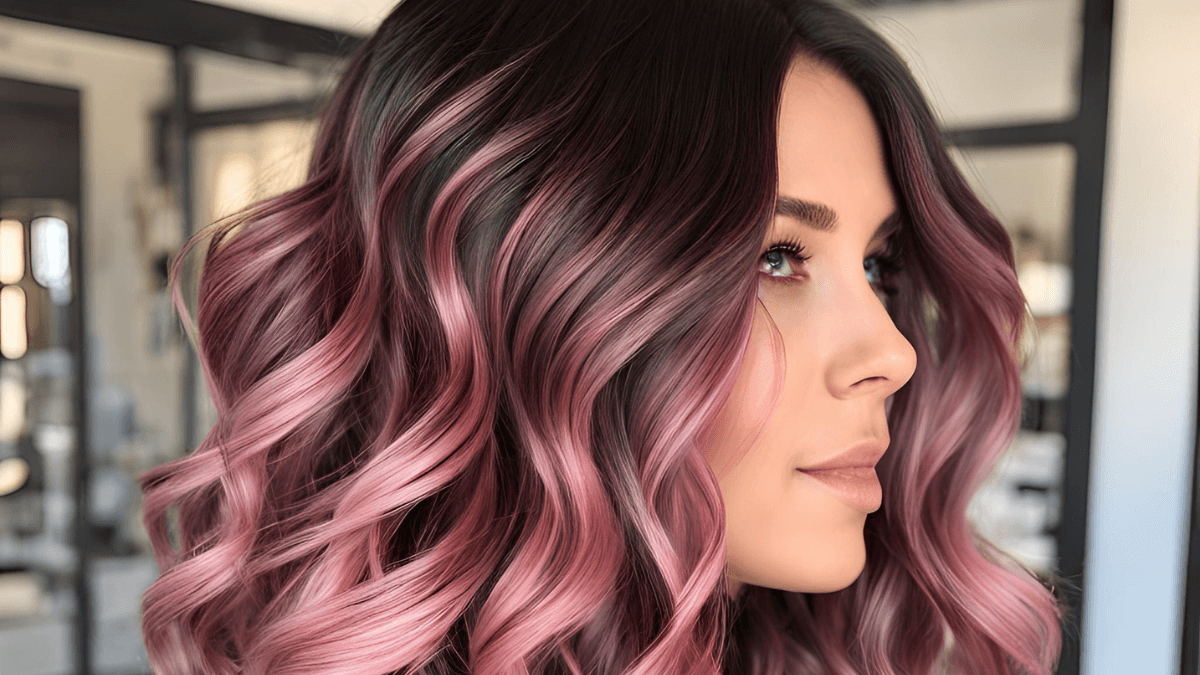 Balayage rosa.