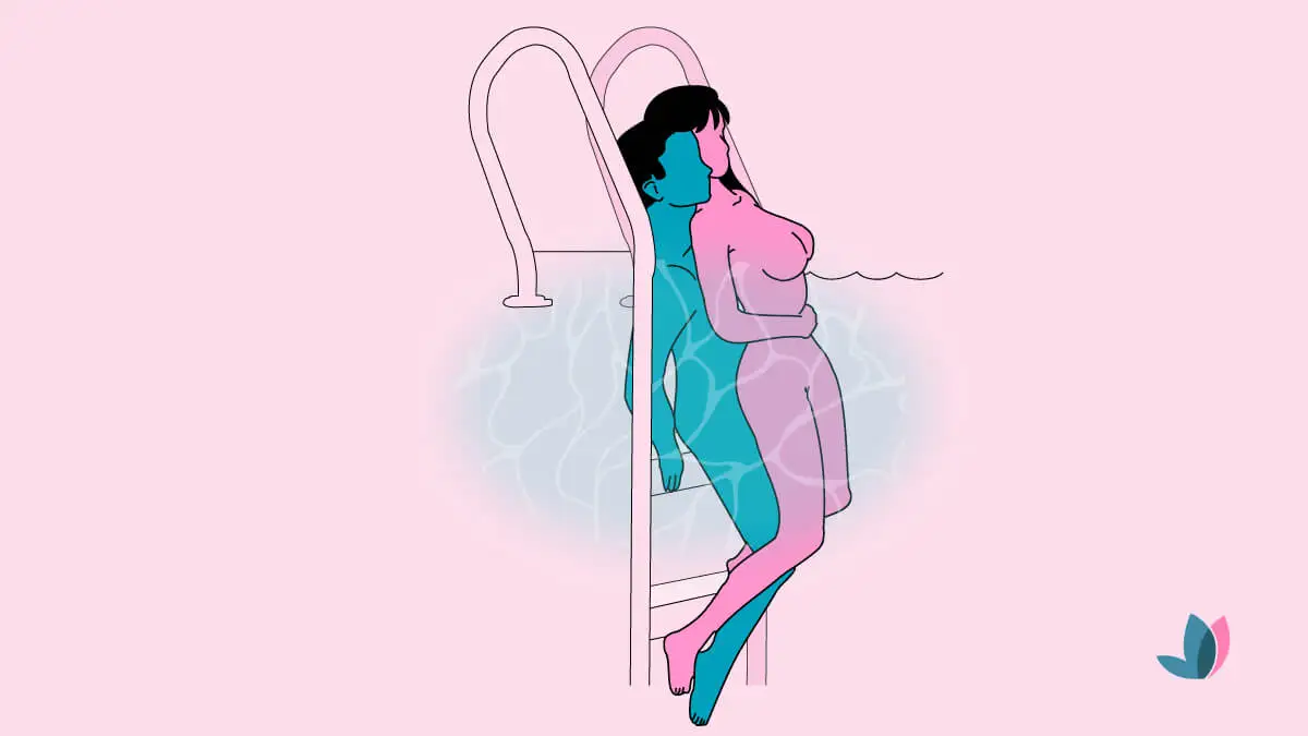 Postura el caballito de mar para tener sexo bajo el agua.
