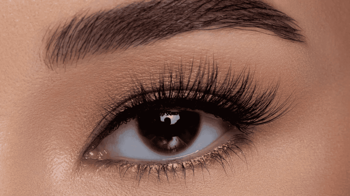 Pestañas de tiras demi.