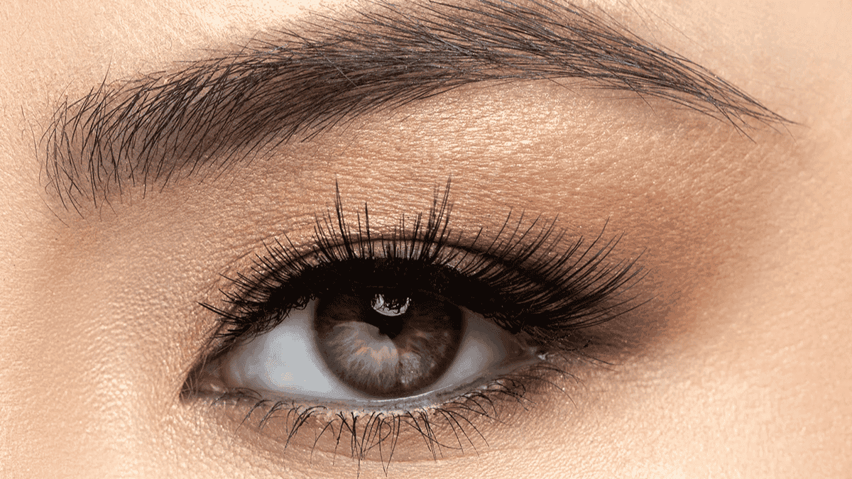 Pestañas de tiras flared.