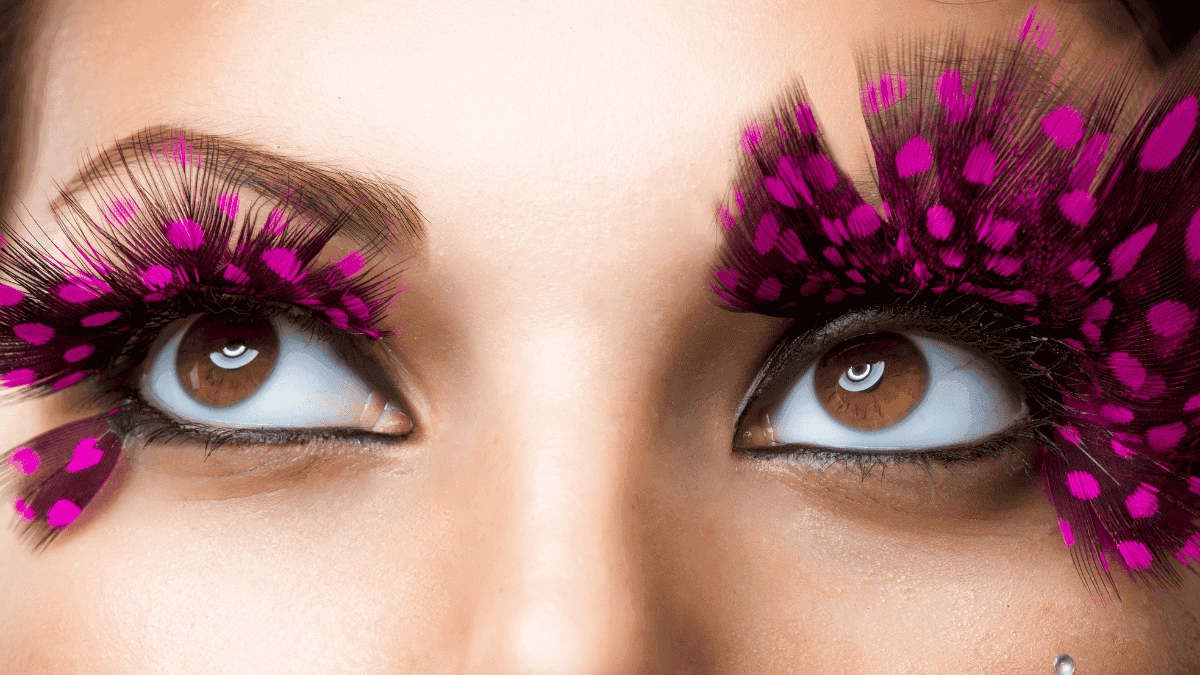 Pestañas de fantasía.