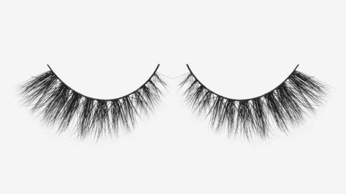 Pestañas faux mink.