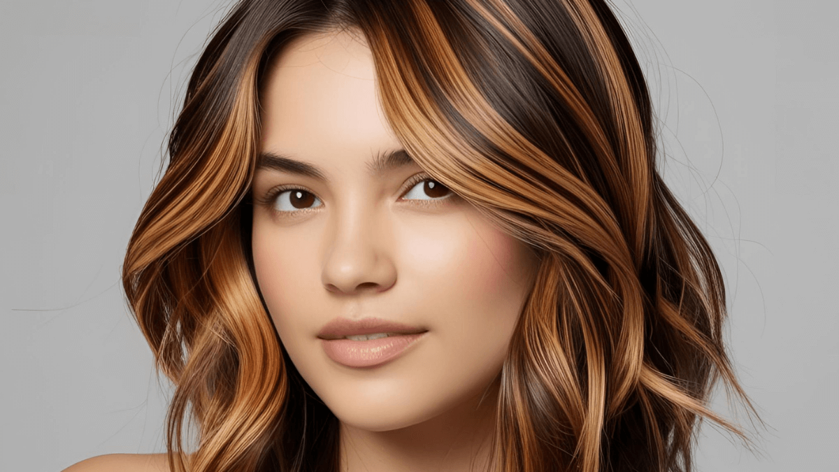 Mechas babylight caramelo.