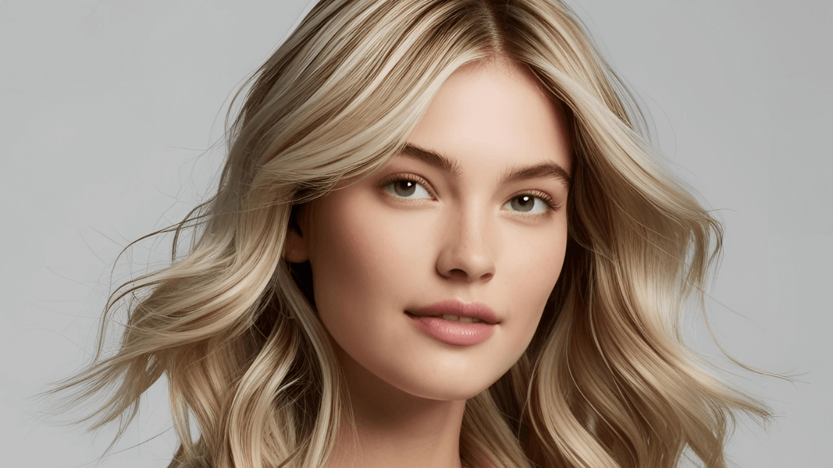 Mechas babylight dusty blonde.
