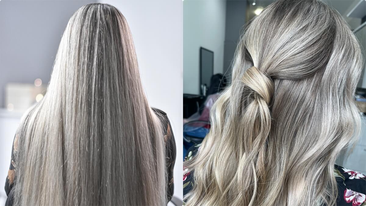 Mechas melting plata