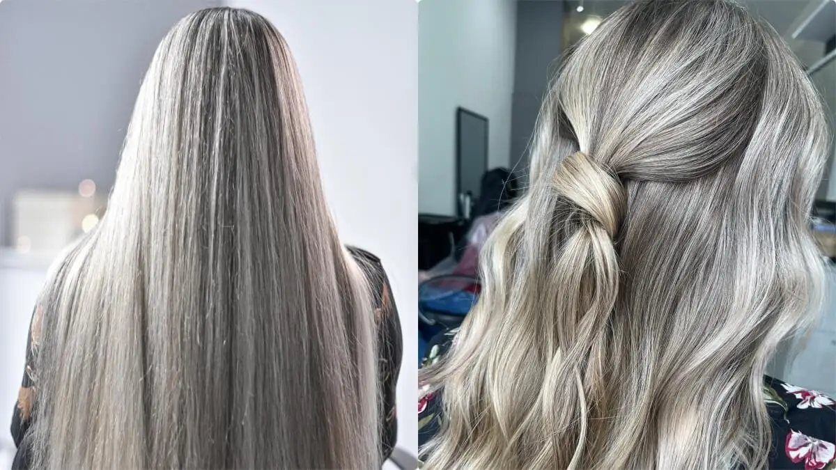 Mechas melting plata