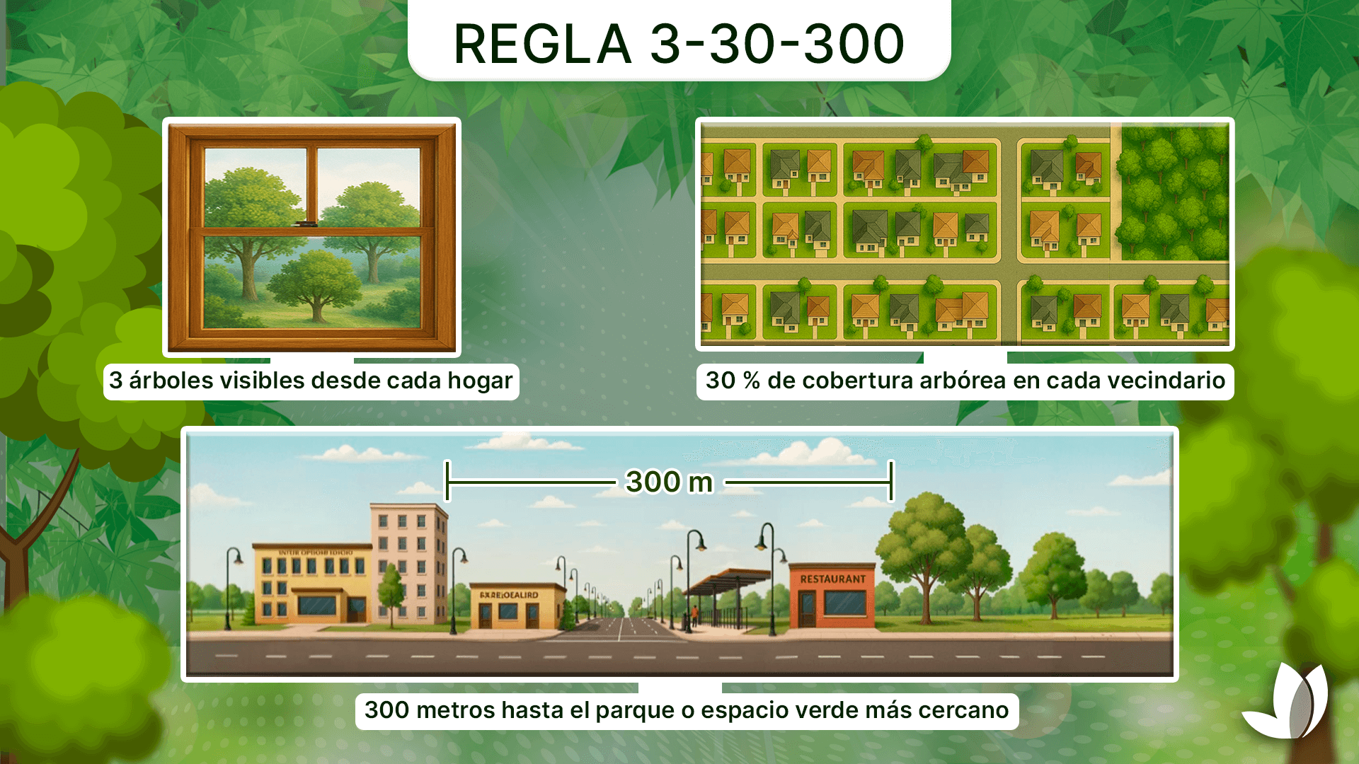 Infografía sobre la regla 3-30-300.