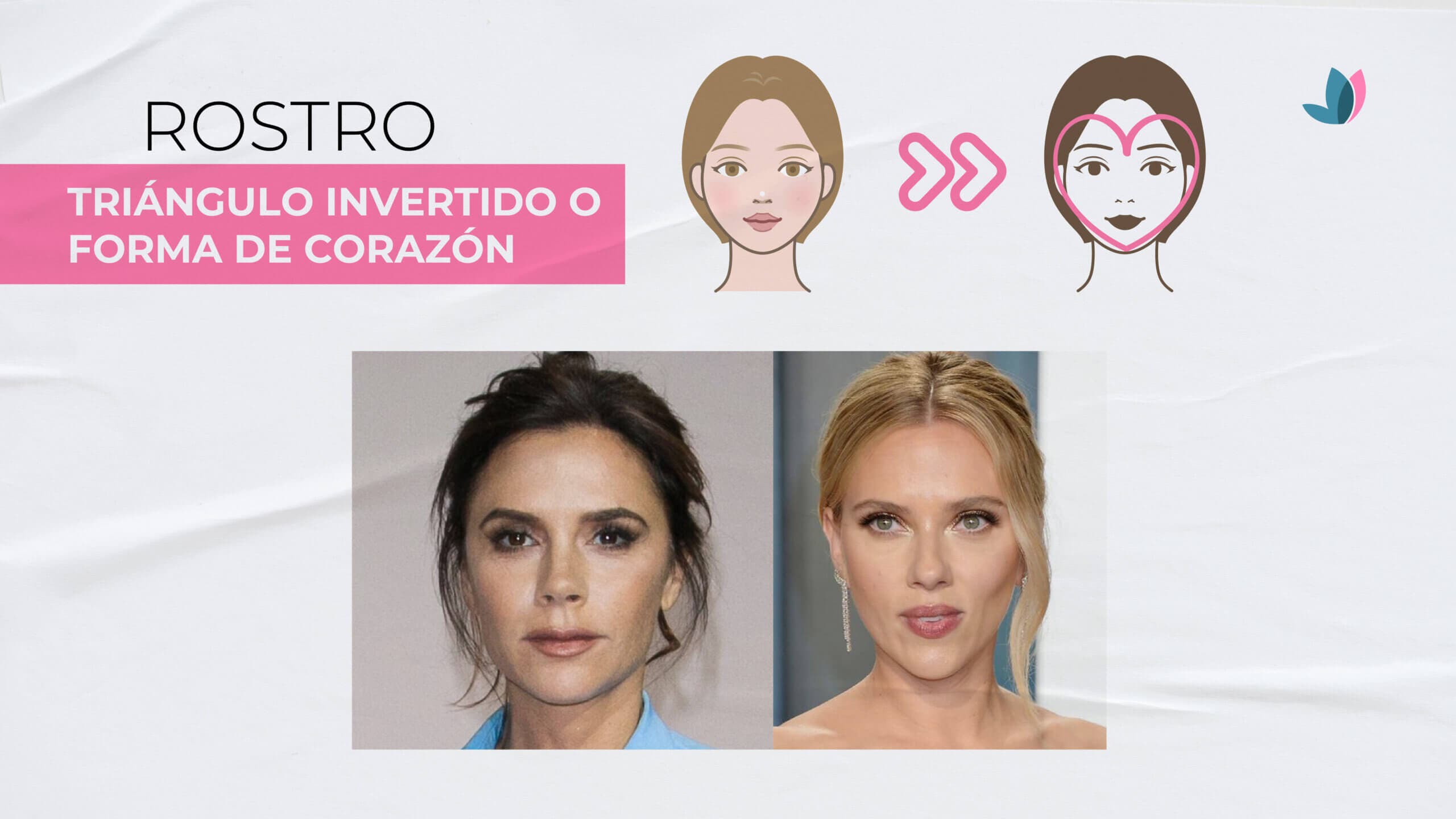 Celebridades con rostro triángulo invertido.
