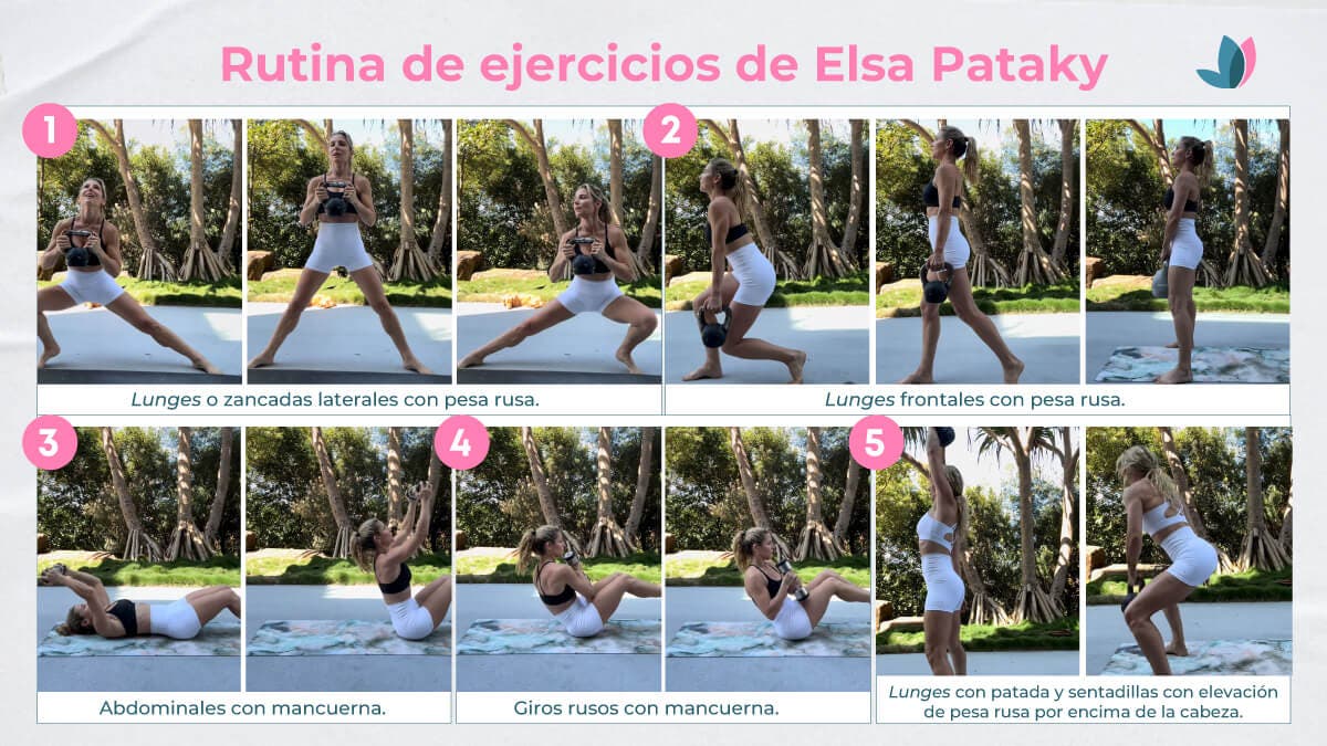 Rutina de ejercicios de Elsa Pataky