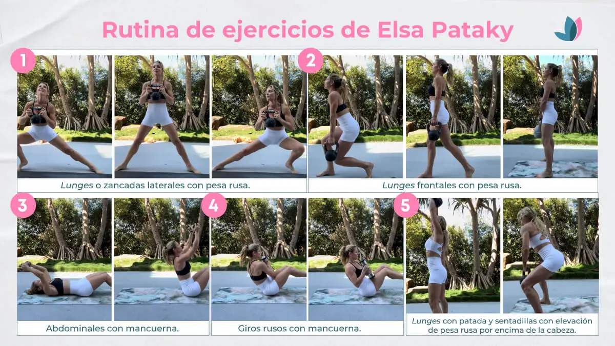 Rutina de ejercicios de Elsa Pataky