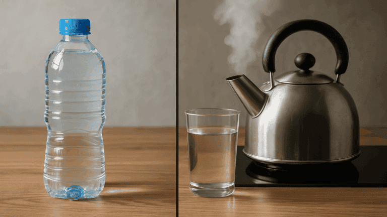 Agua de botella vs. agua hervida ¿cuál es mejor para la salud?