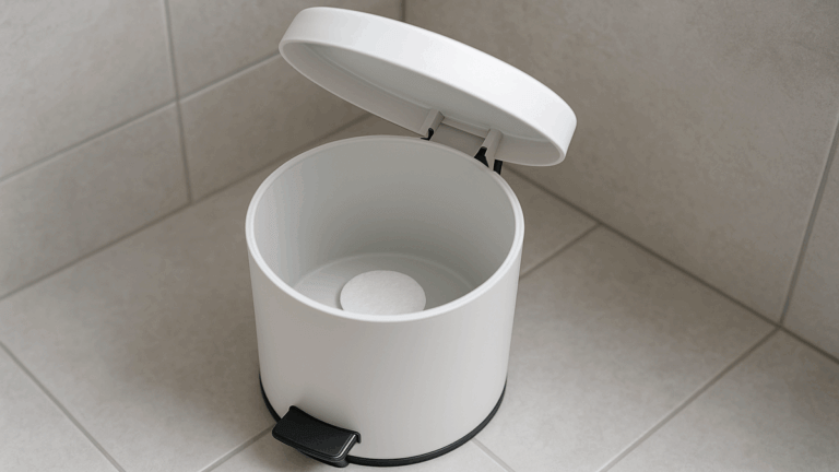 4 trucos para eliminar el mal olor del cubo de basura del baño