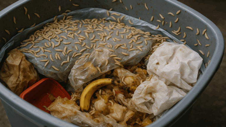 5 consejos para evitar gusanos y moscas en el cubo de la basura
