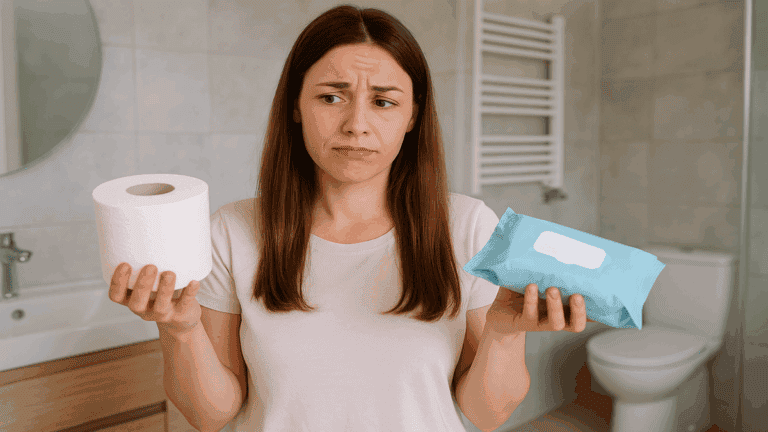 ¿Cuál es mejor? El debate entre papel higiénico y toallitas húmedas